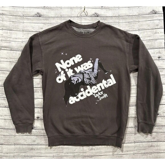 Taylor Swift Crewneck Sweatshirt Sz XS None Of It Was Accidental Midnights - Picture 3 of 16